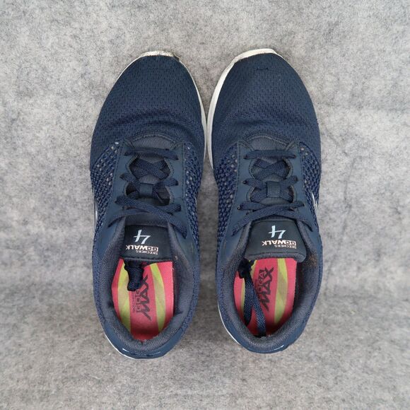 Skechers Shoes Womens 7.5 Athletic Trainer Go Walk 4 Sneaker Active Comfort Blue - Picture 8 of 15